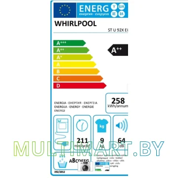 Сушильная машина Whirlpool ST U 92X EU картинка 2